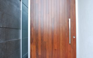 modern timber entrance door