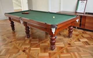 parquetry timber poolroom